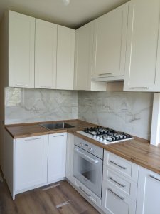 Кухни с крашенными фасадами МДФ