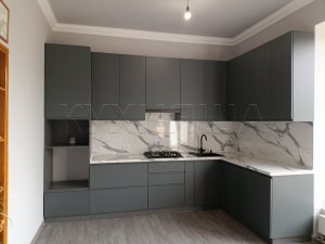 Кухни с крашенными фасадами МДФ